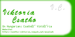 viktoria csatho business card